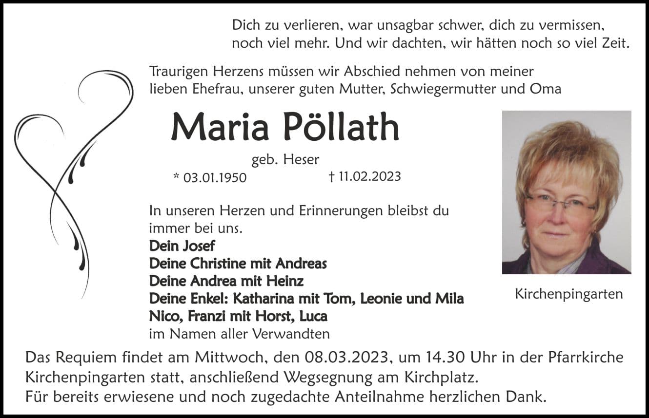 Frau Maria Pöllath