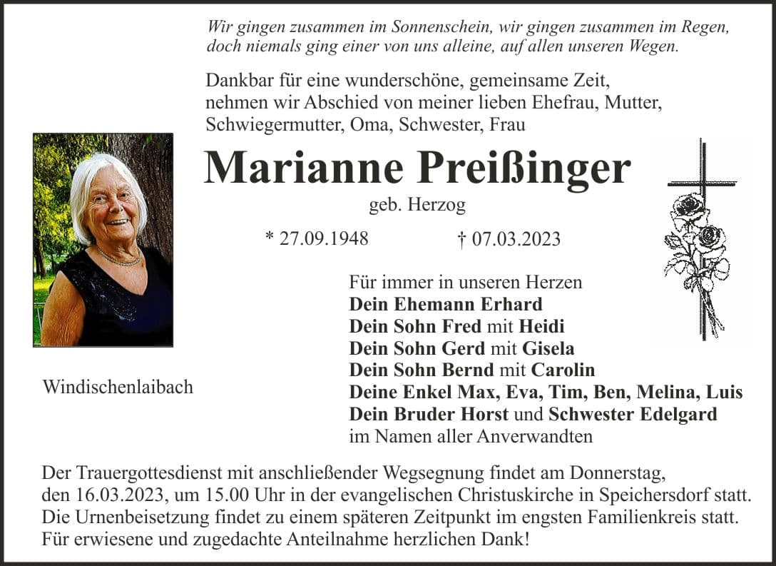 Frau Marianne Preißinger