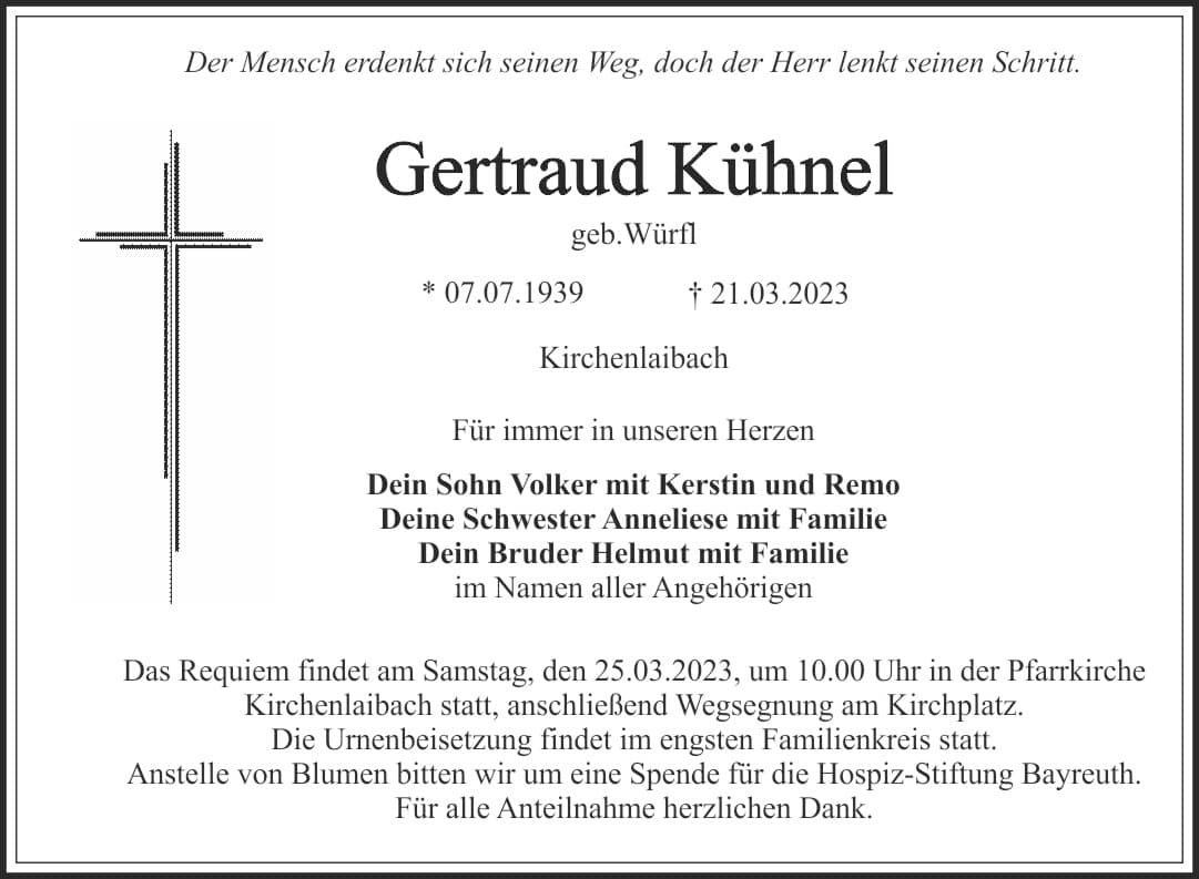 Frau Gertraud Kühnel