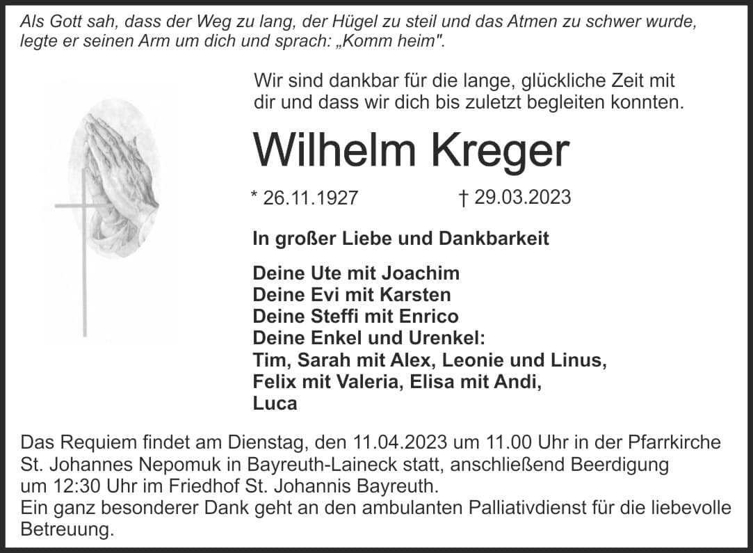 Herr Wilhelm Kreger