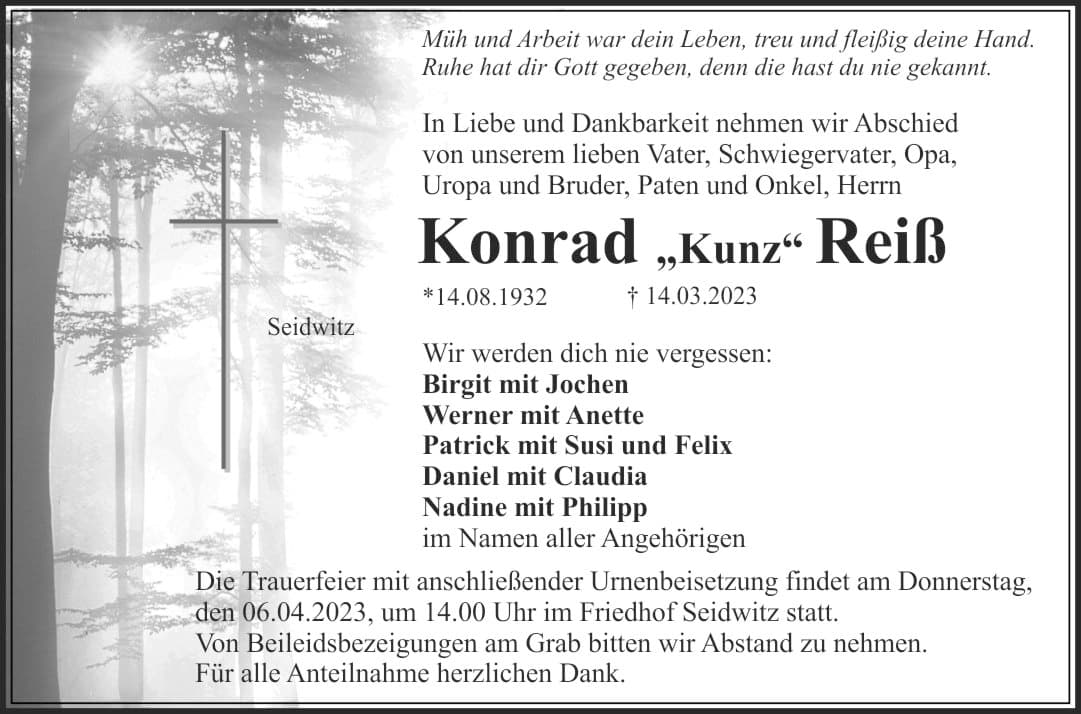 Herr Konrad Reiß