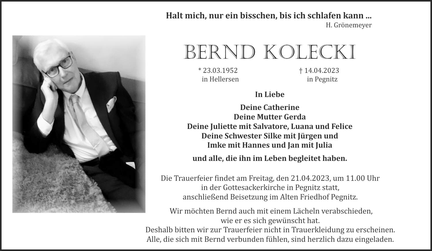 Herr Bernd Kolecki