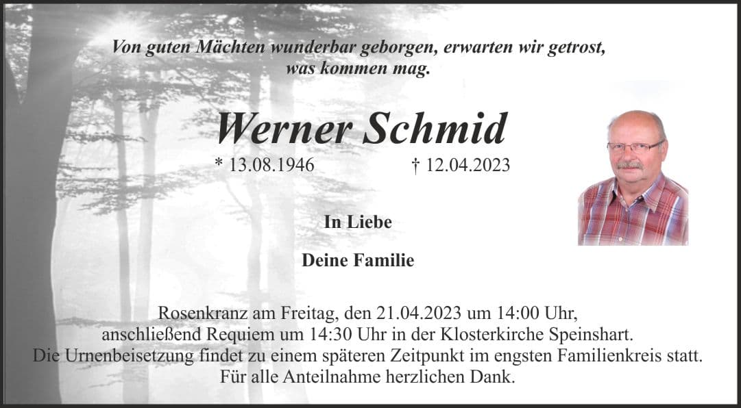 Herr Werner Schmid