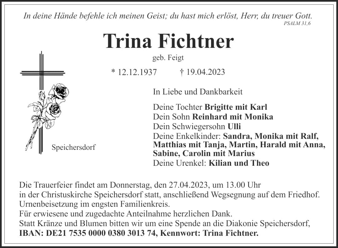 Frau Trina Fichtner