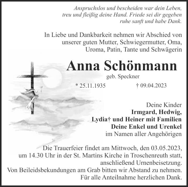 Frau Anna Schönmann