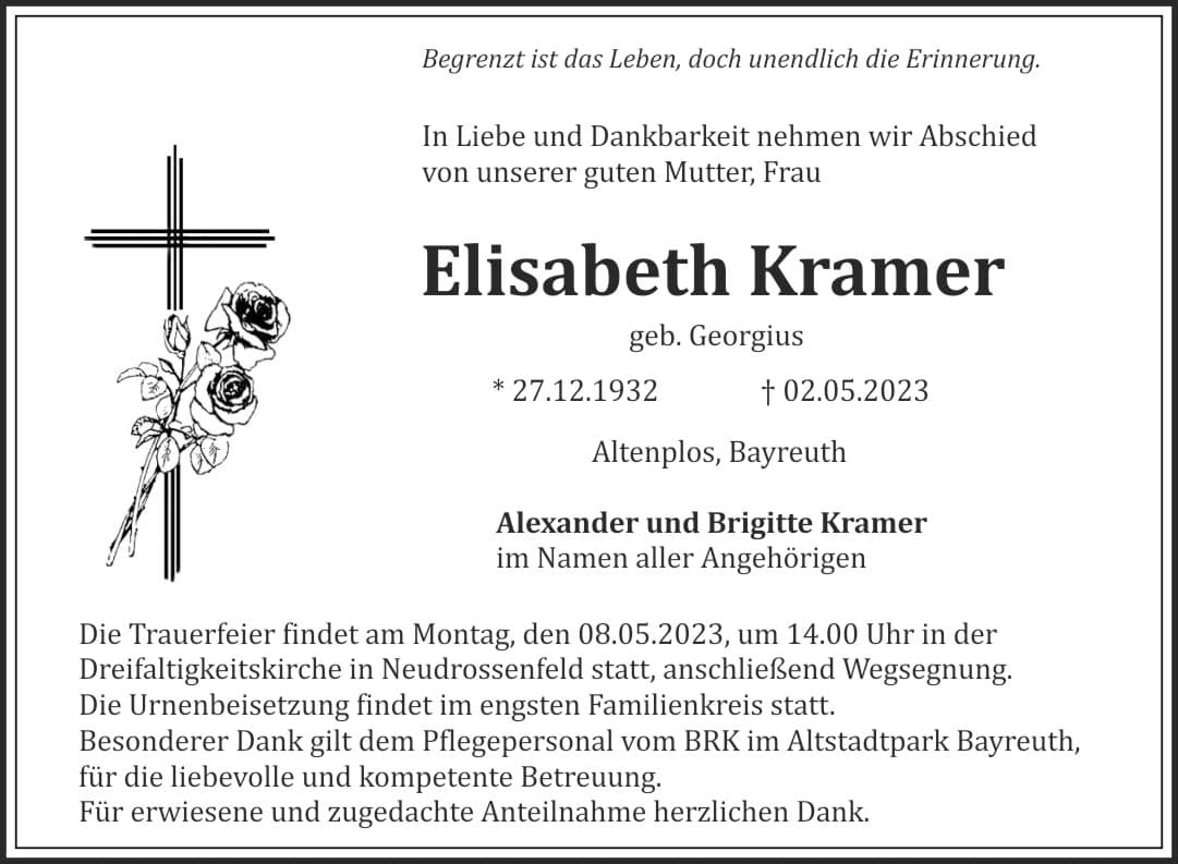 Frau Elisabeth Kramer