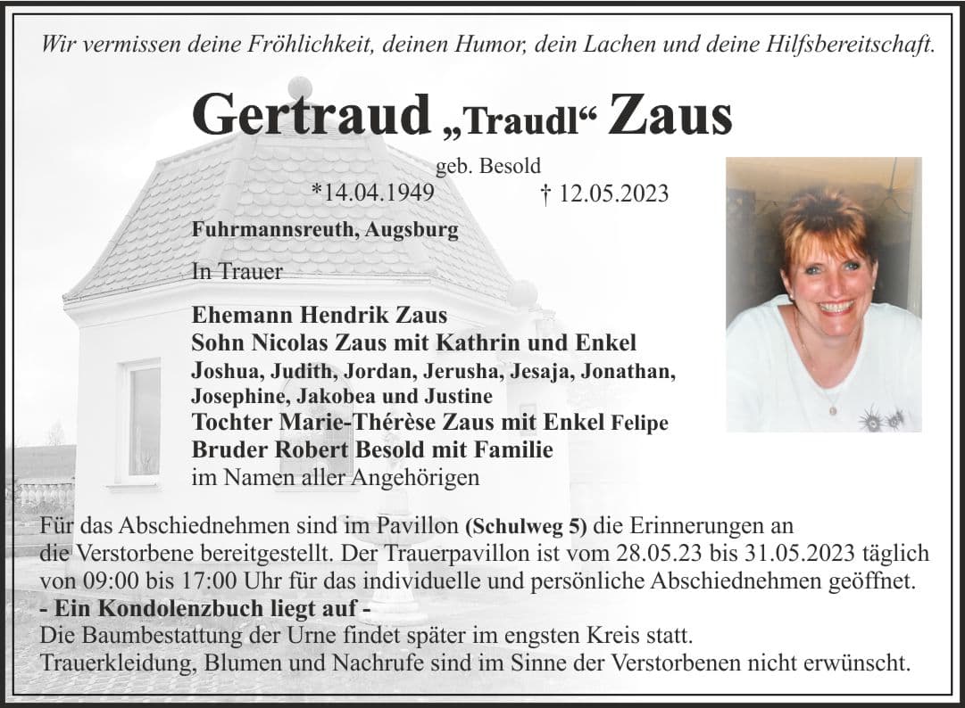 Frau Gertraud Zaus