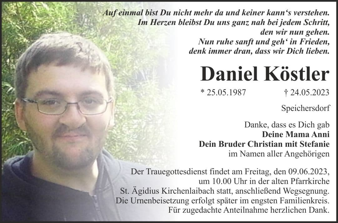 Herr Daniel Köstler