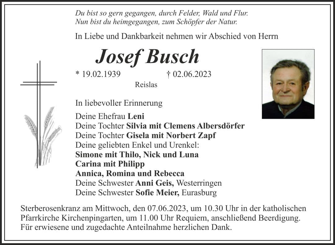 Herr Josef Busch