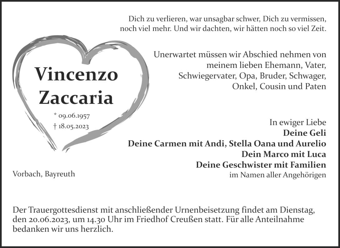 Herr Vincenzo Zaccaria