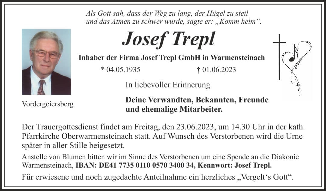Herr Josef Trepl
