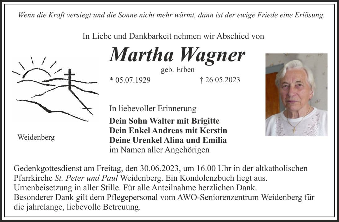 Frau Martha Wagner