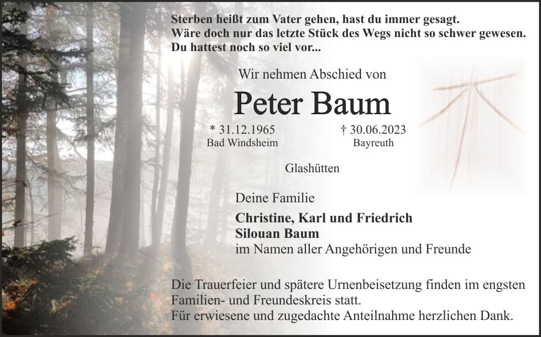 Herr Peter Baum