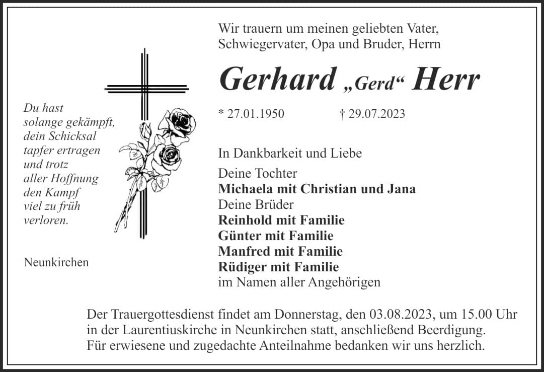 Herr Gerhard Herr