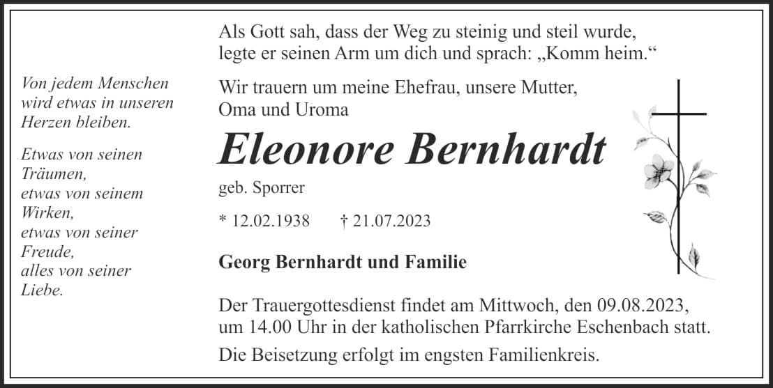 Frau Eleonore Bernhardt