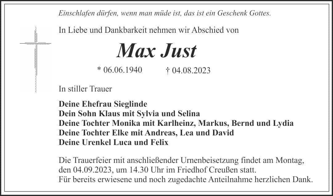 Herr Max Just