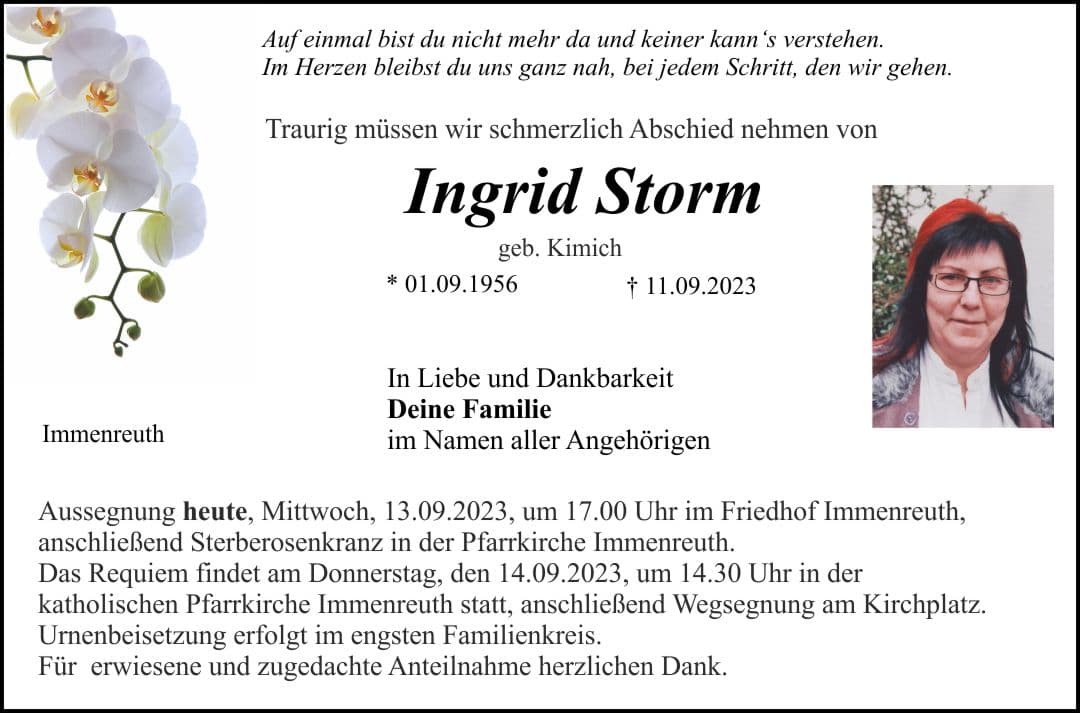 Frau Ingrid Storm