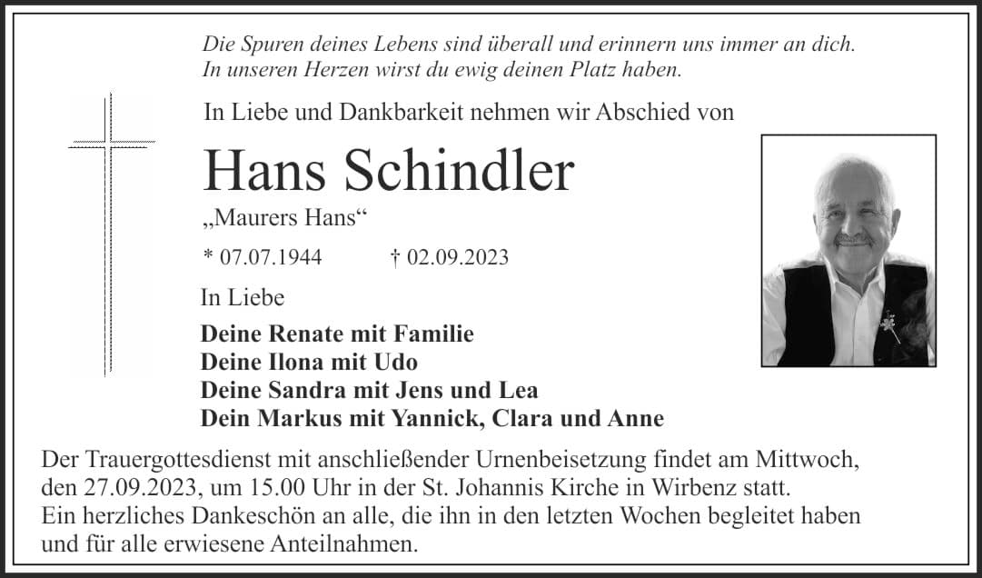 Herr Hans Schindler