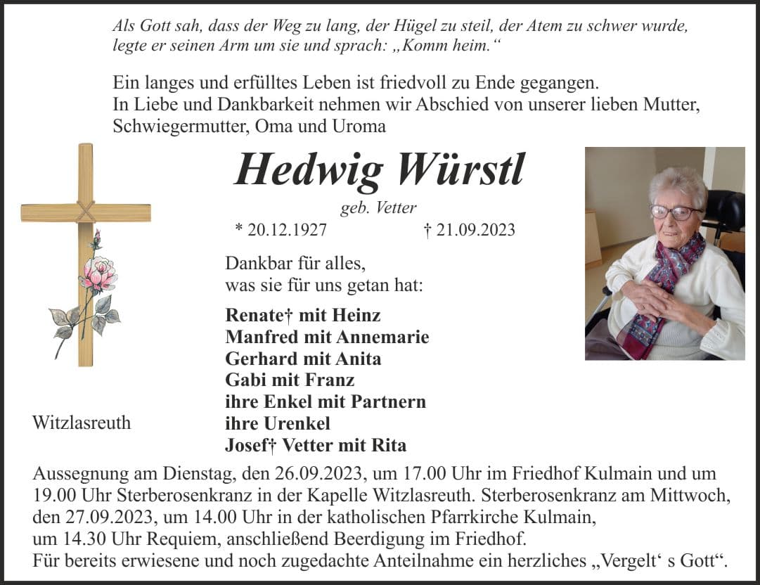Frau Hedwig Würstl