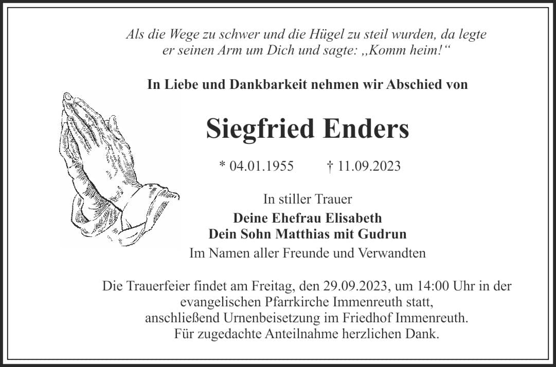 Herr Siegfried Enders
