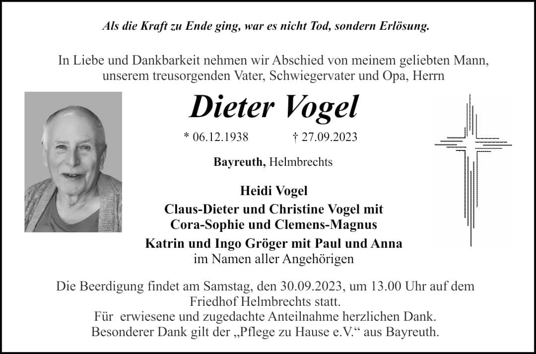 Herr Dieter Vogel