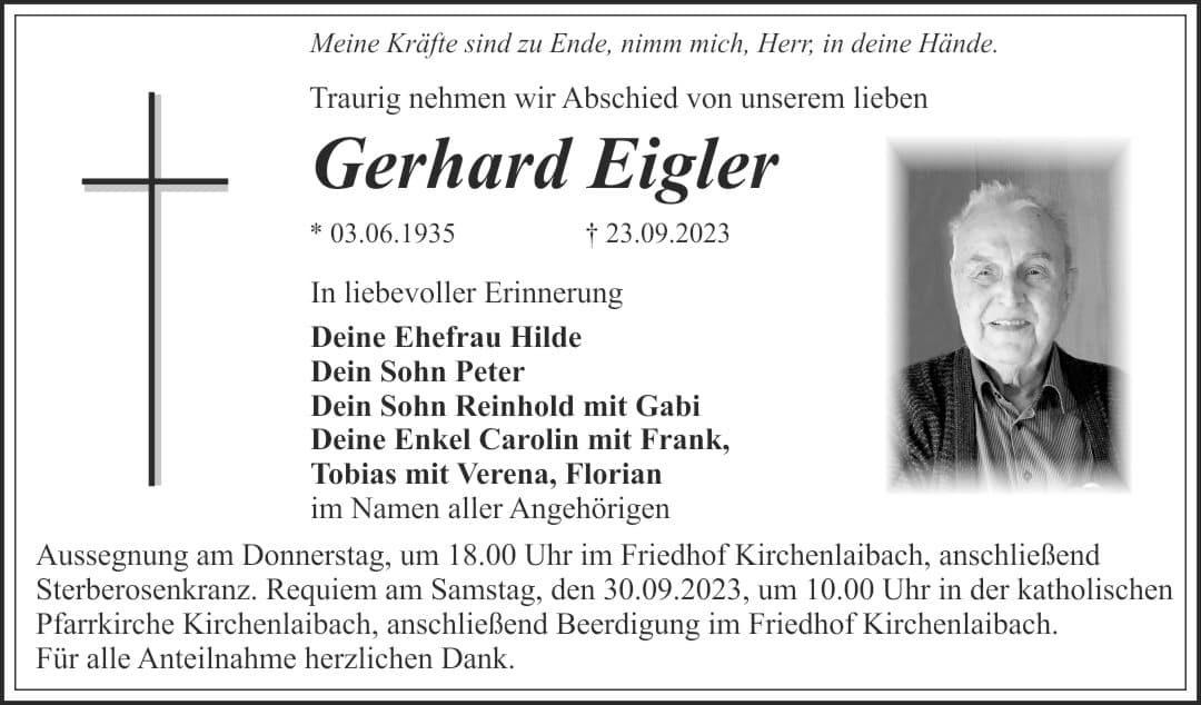 Herr Gerhard Eigler