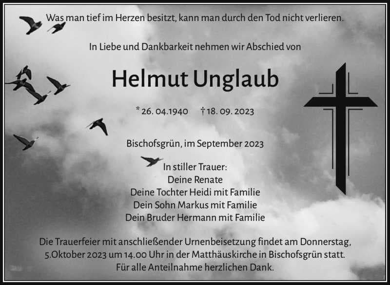 Herr Helmut Unglaub