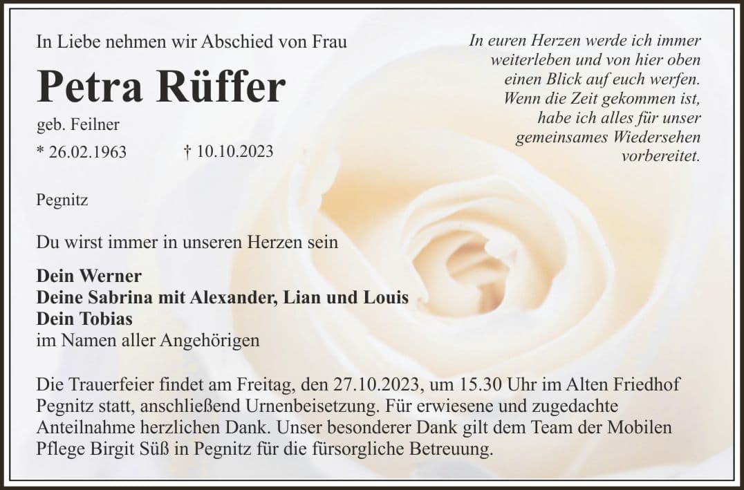 Frau Petra Rüffer