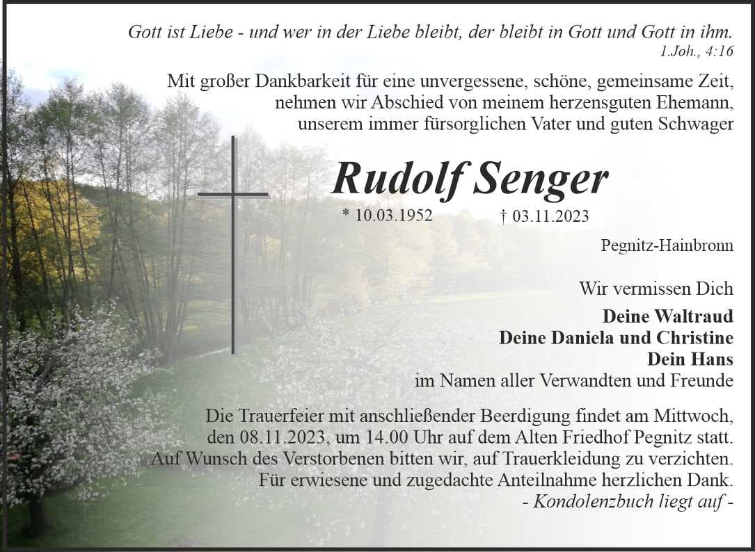 Herr Rudolf Senger