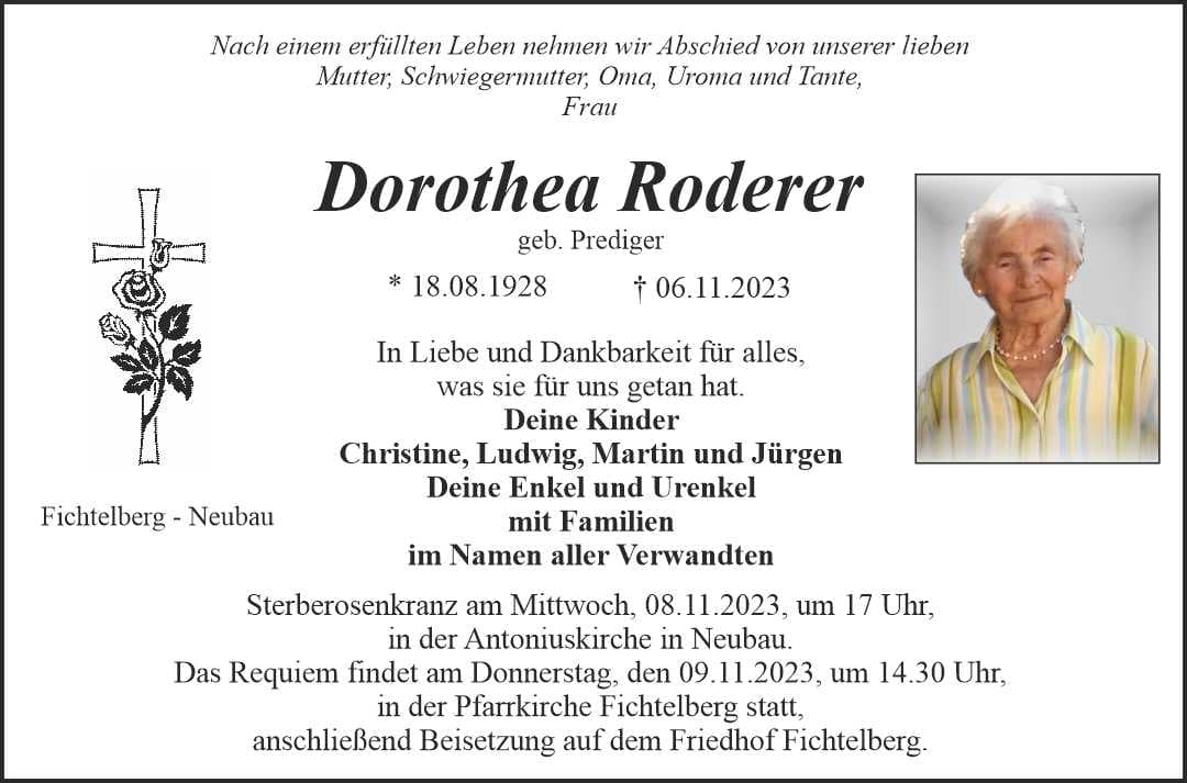 Frau Dorothea Roderer