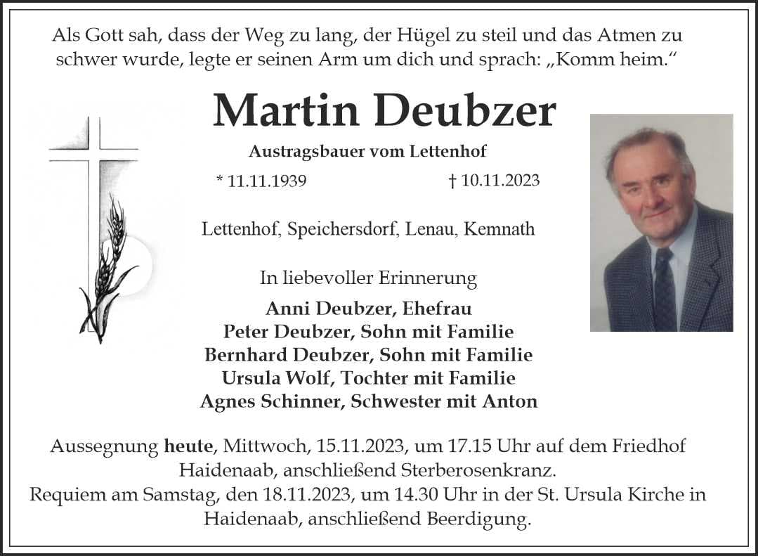 Herr Martin Deubzer