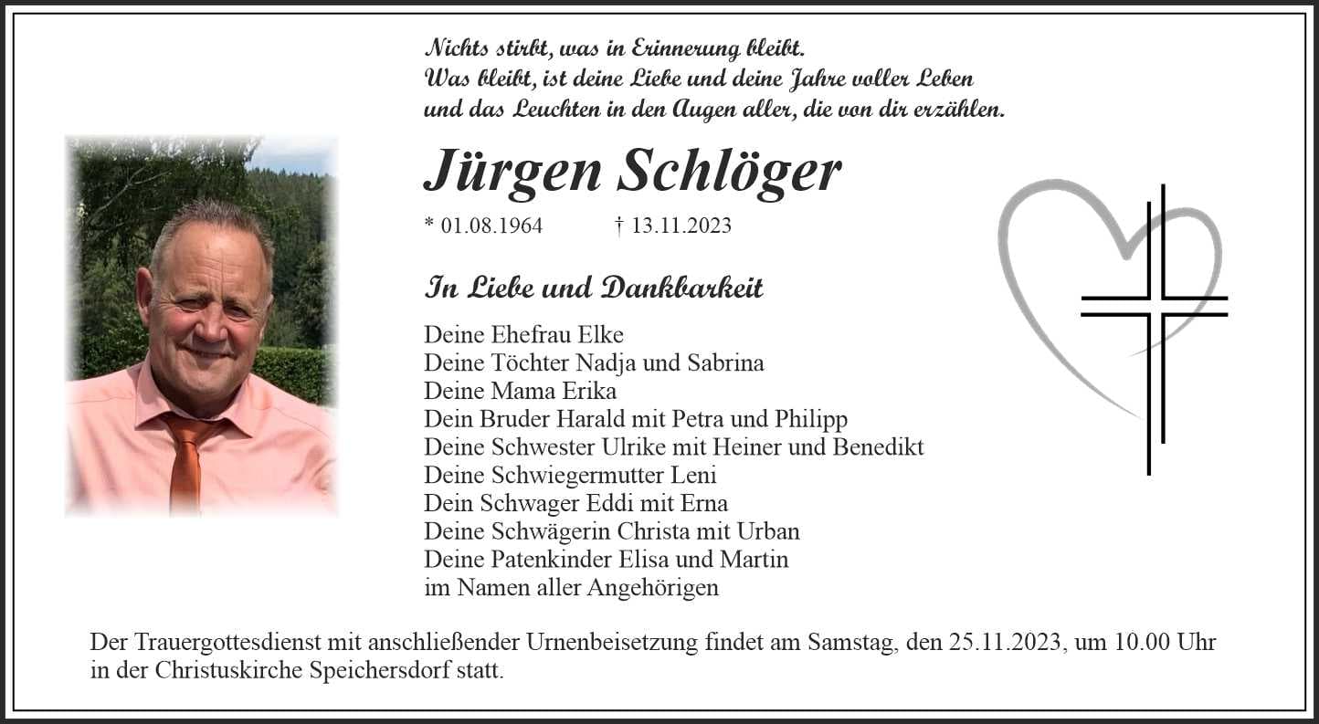 Herr Jürgen Schlöger