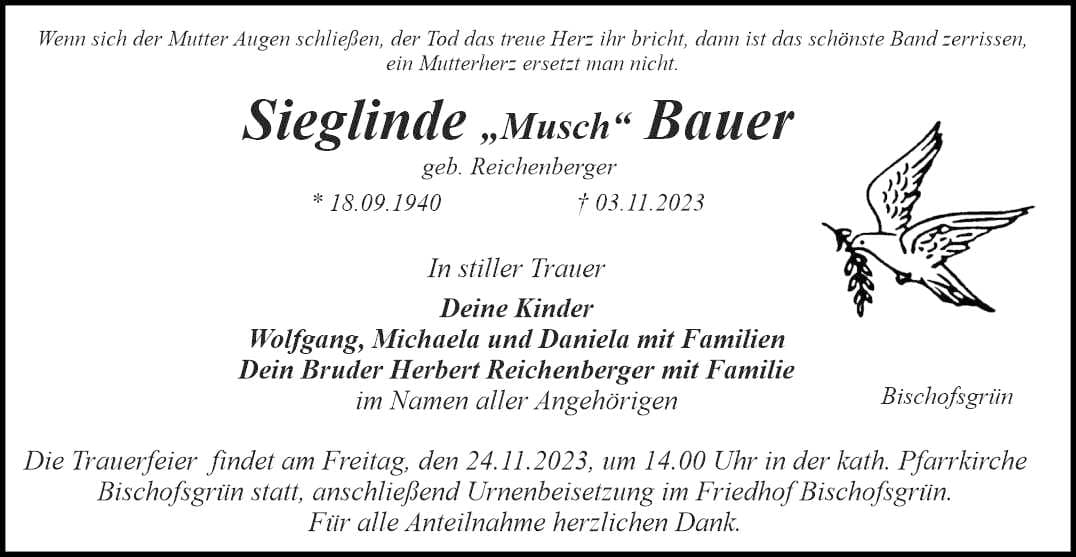 Frau Sieglinde Bauer