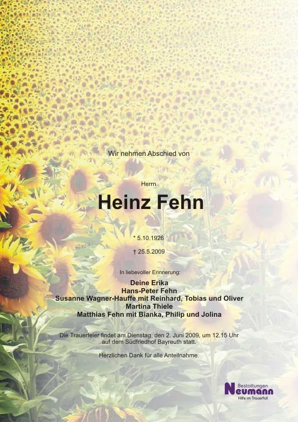 Herr Heinz Fehn