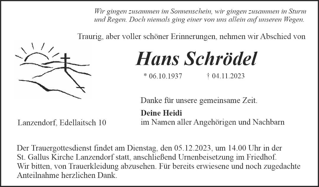 Herr Hans Schrödel