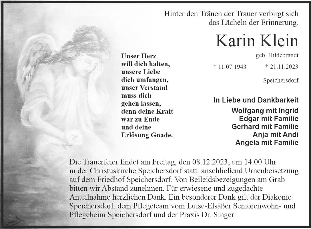 Frau Karin Klein