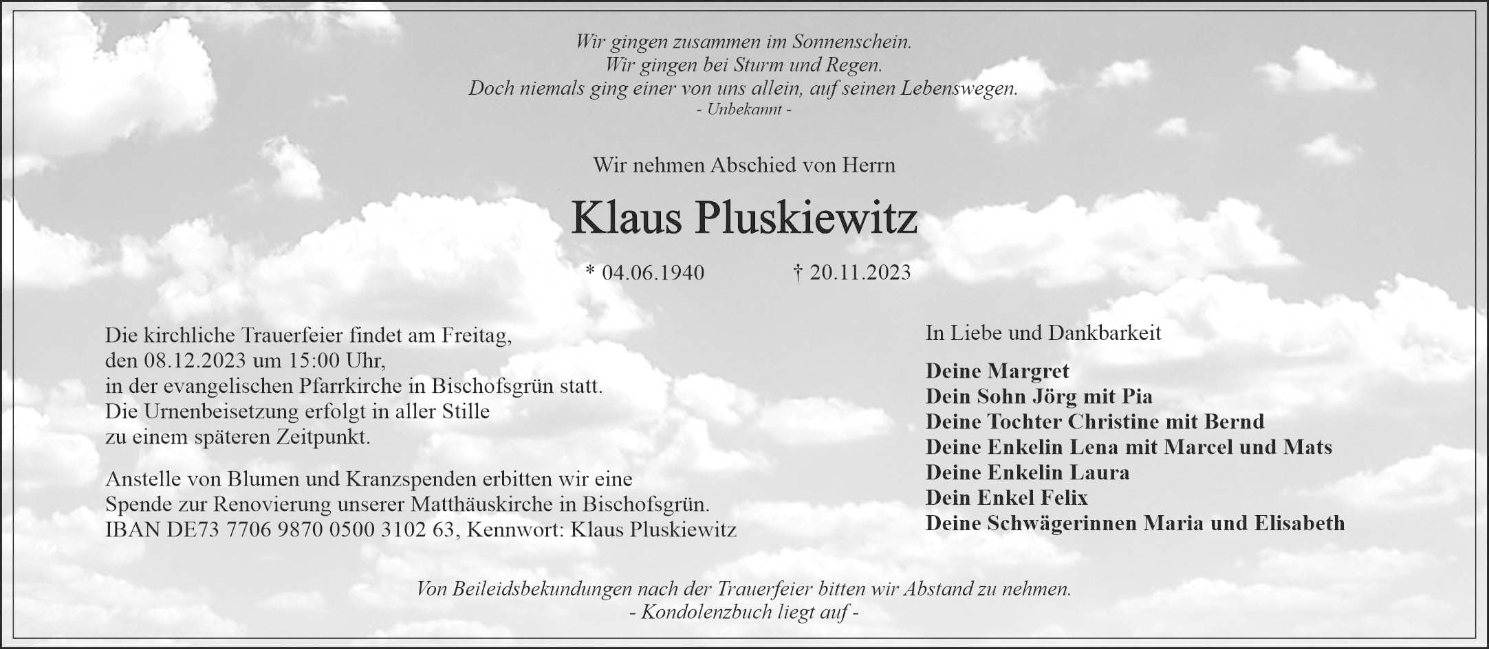 Herr Klaus Pluskiewitz