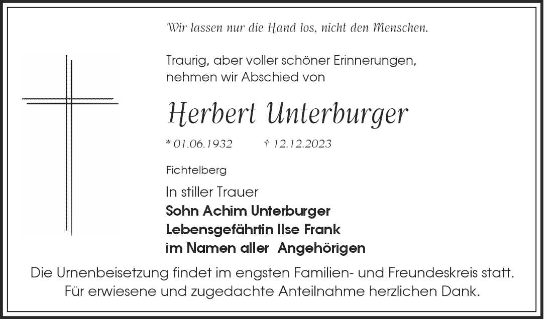 Herr Herbert Unterburger