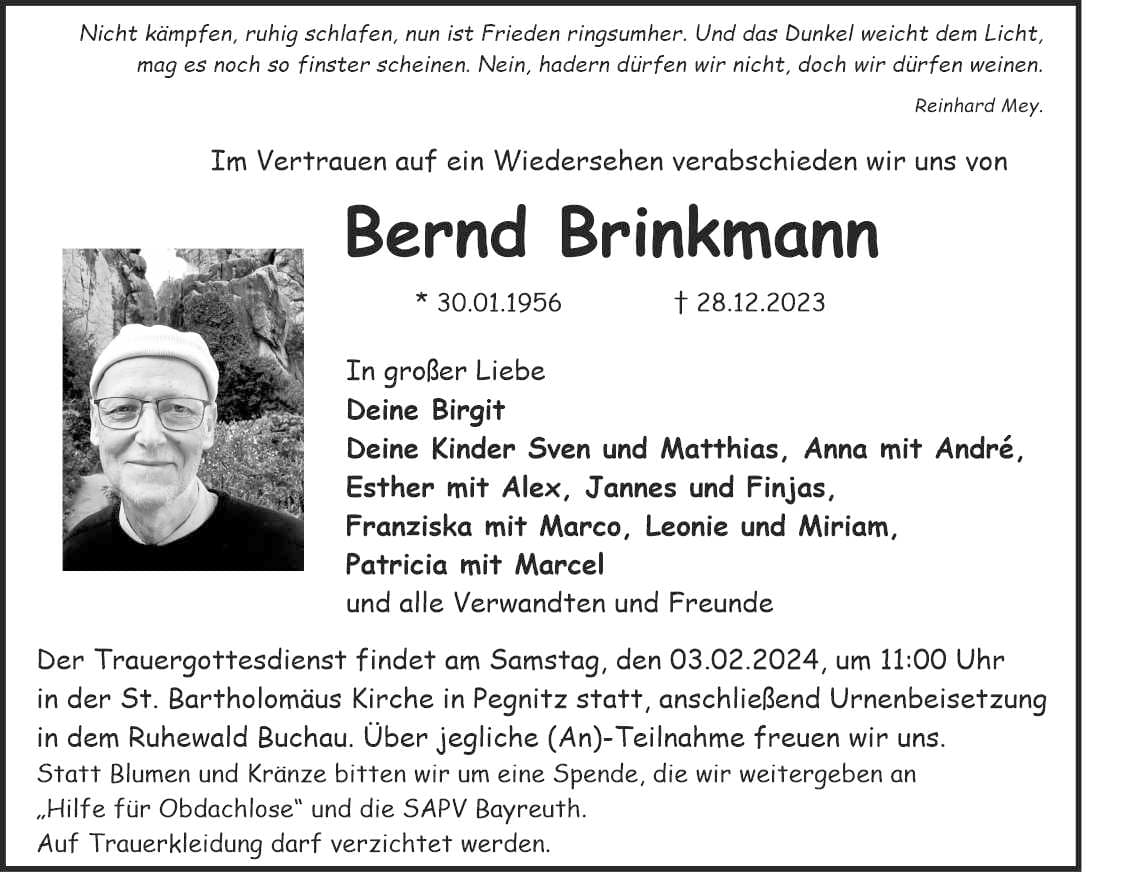 Herr Bernd Brinkmann