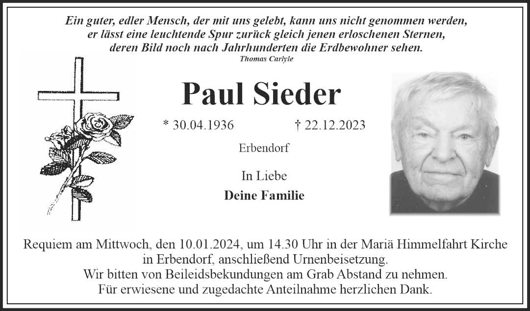 Herr Paul Sieder