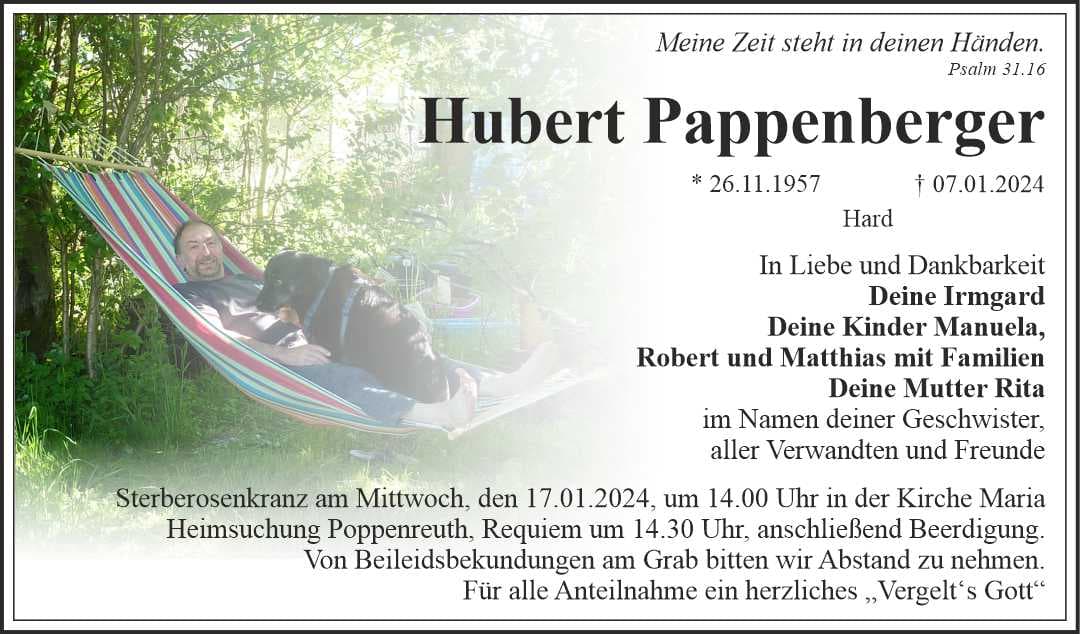 Herr Hubert Pappenberger