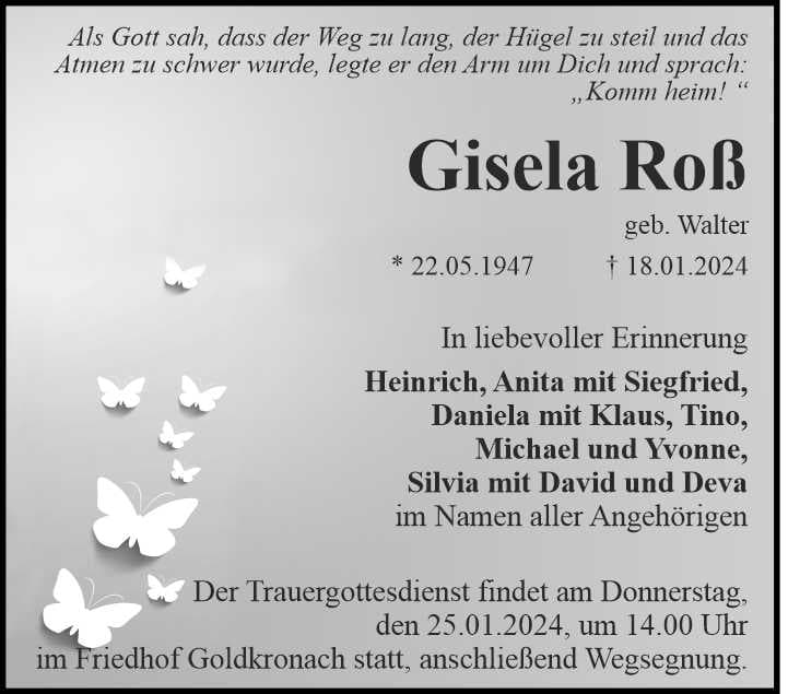 Frau Gisela Roß