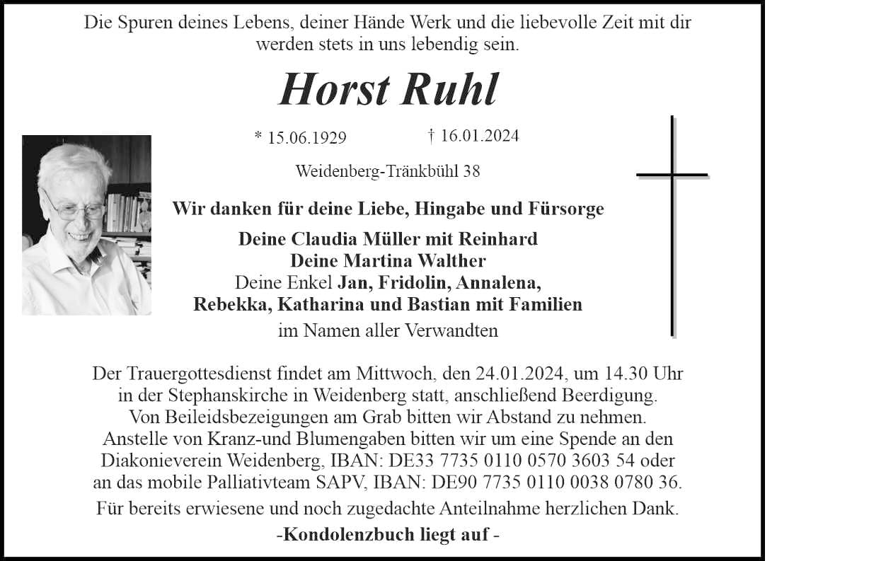 Herr Horst Ruhl