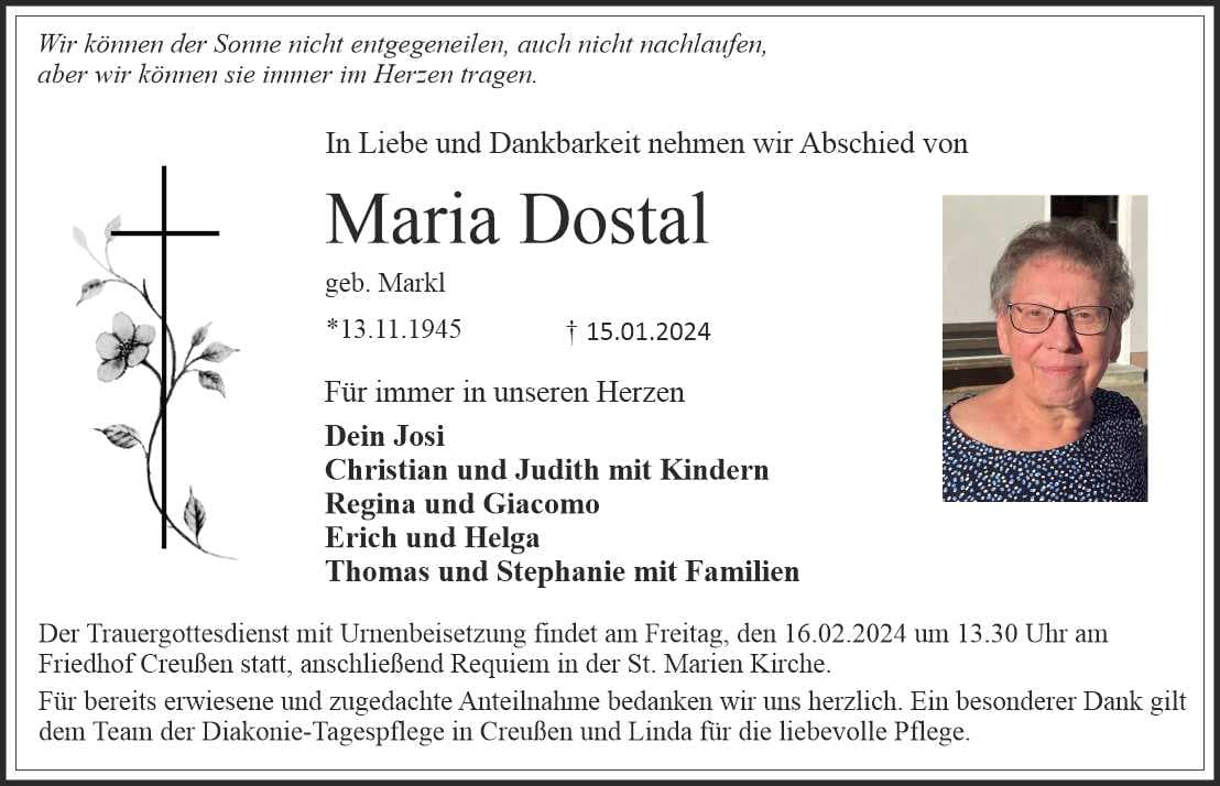 Frau Maria Dostal