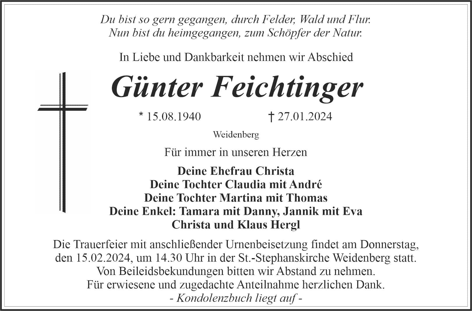 Herr Günter Feichtinger