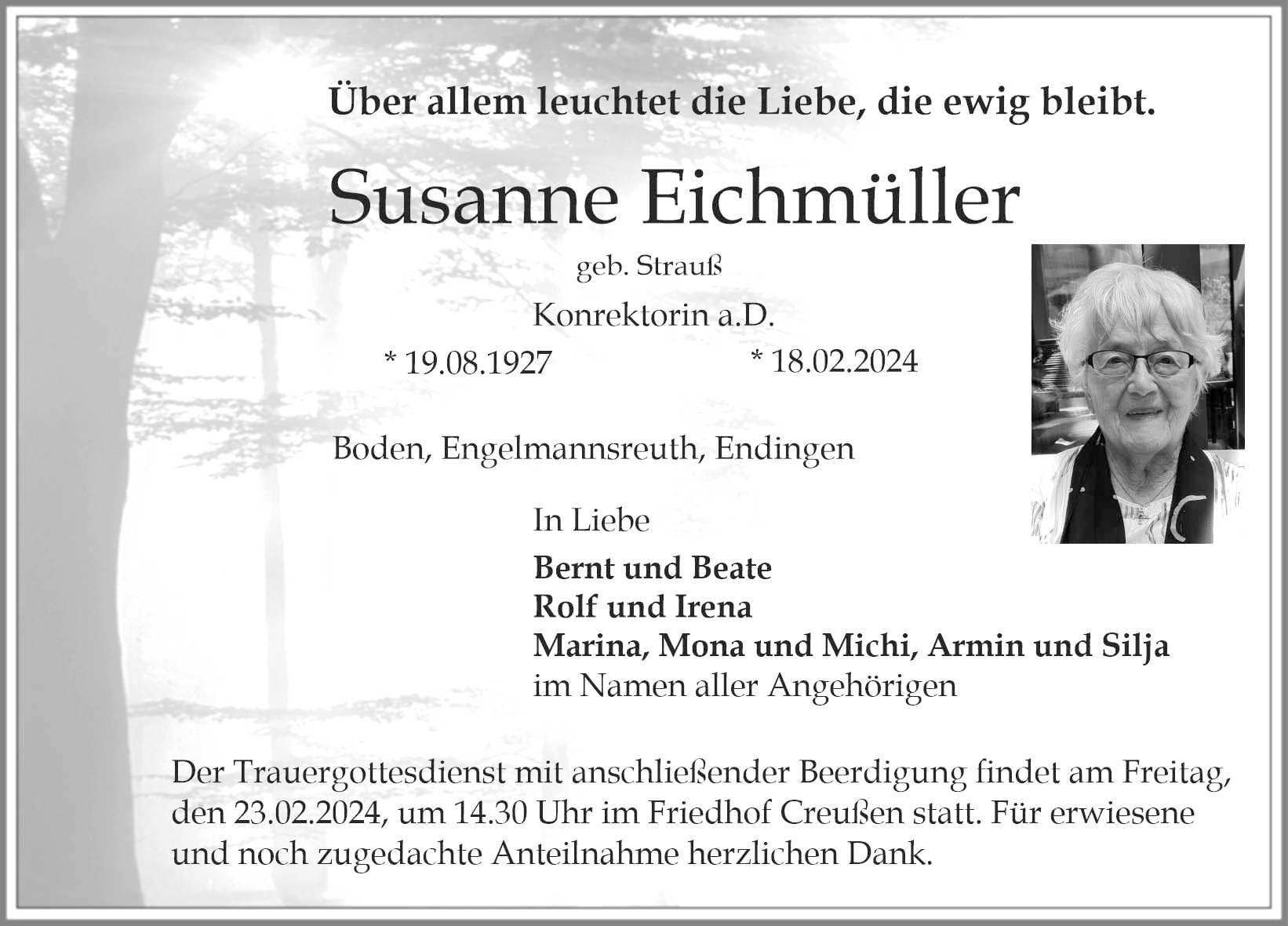 Frau Susanne Eichmüller