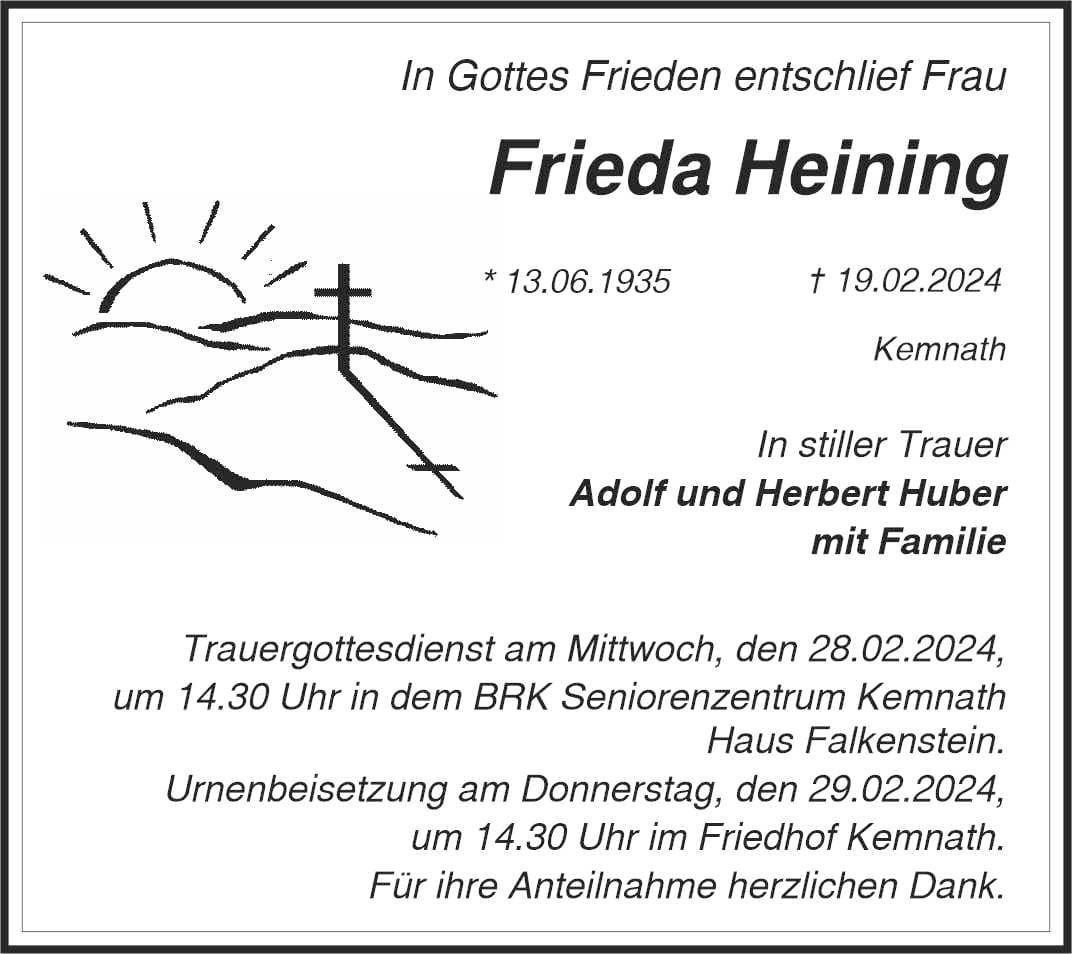 Frau Frieda Heining