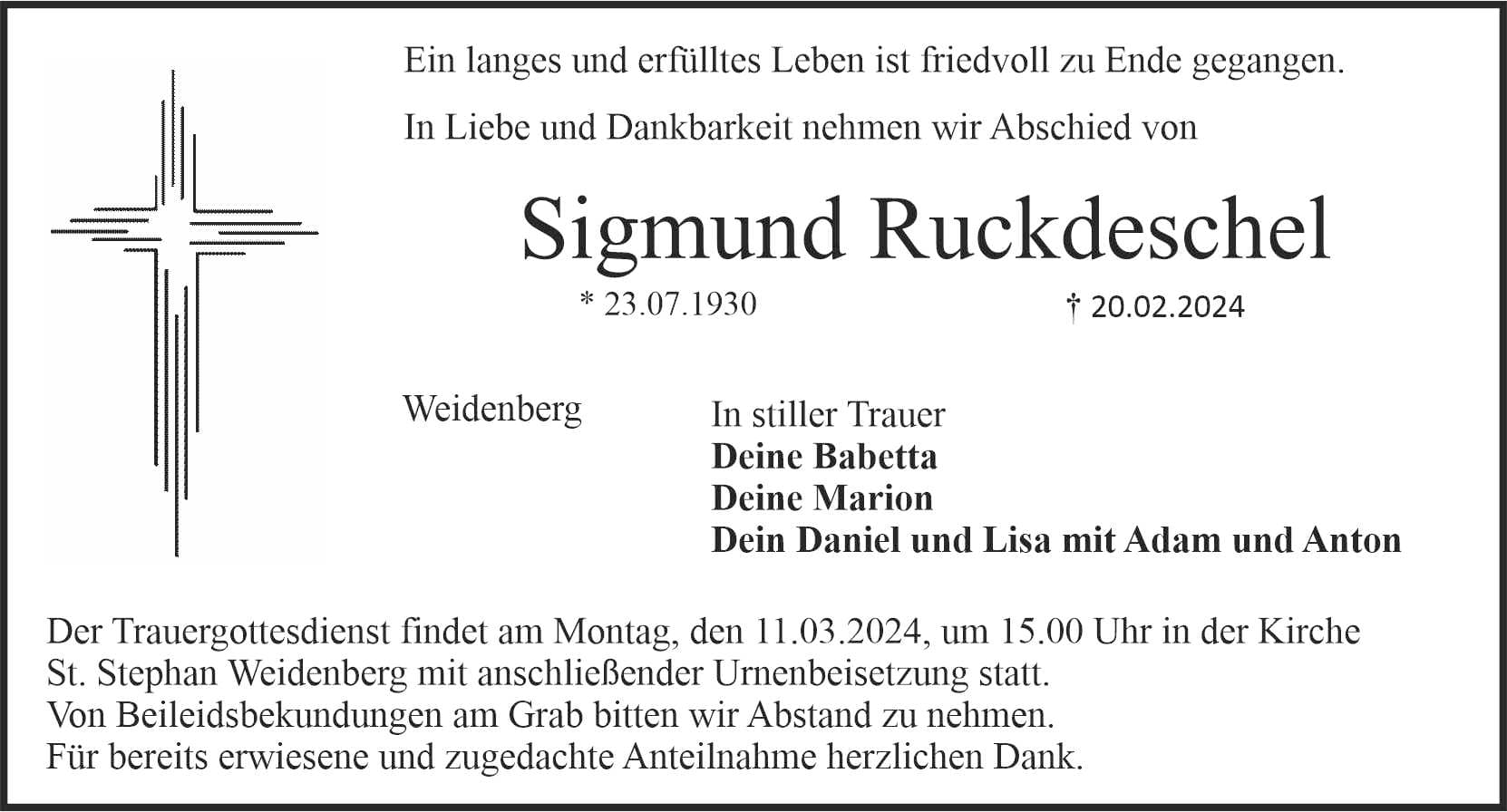 Herr Sigmund Ruckdeschel
