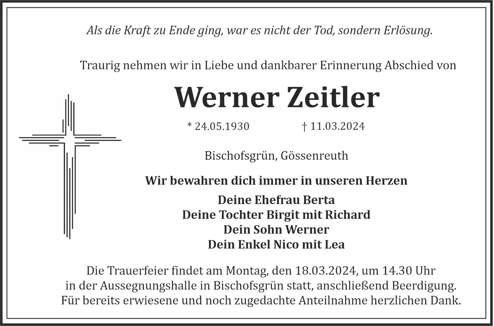 Herr Werner Zeitler