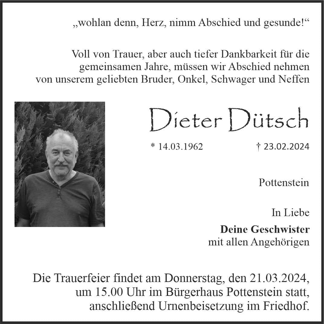 Herr Dieter Dütsch